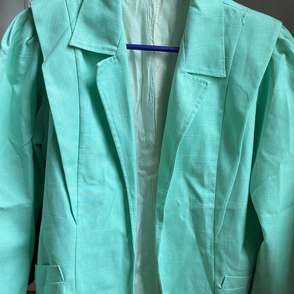 Vintage turquoise blazer
